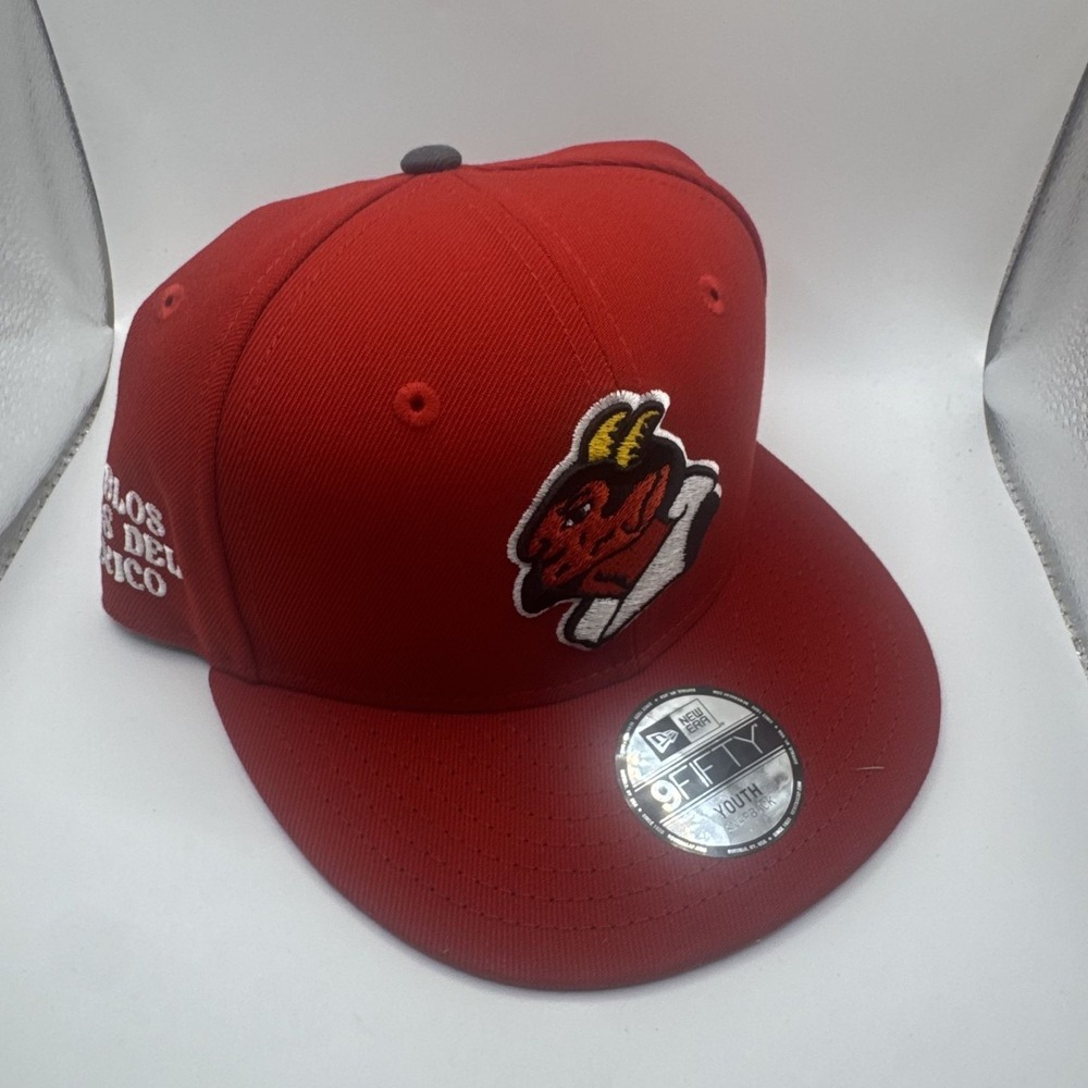 New Era‎ 9Fifty Snapback Hat Red Los Diablos Del Mexico Adjustable Baseball Cap